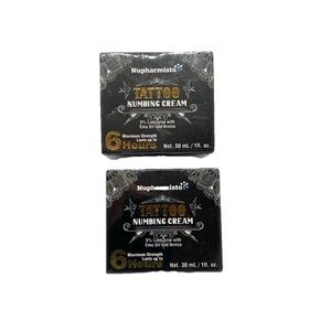 2 Tattoo Skin Prep & Aftercare Numb Cream 1 oz New Sealed Box